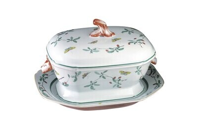 Mottahedeh Famille Verte Tureen &amp; Stand Y1681, MPN: Y1681,