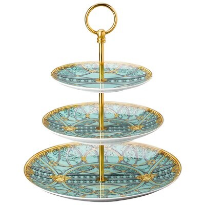 Versace La Scala del Palazzo Verde Etagere 3 Tiers 7, 8 1/2 , 10 1/2 Inch, MPN: 19335-403664-25311,…