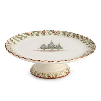 Arte Italica Natale Cake Stand NAT6827