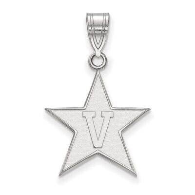 Vanderbilt University Large Pendant Sterling Silver SS002VAU, MPN: SS002VAU, 886774719672