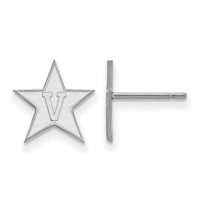 Vanderbilt University Small Post Earring 10k White Gold 1W004VAU, MPN: 1W004VAU, 886774773223