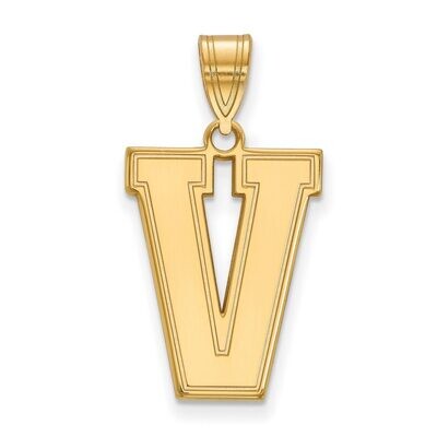 Vanderbilt University Large Pendant Gold-plated Silver GP006VAU, MPN: GP006VAU, 886774904337