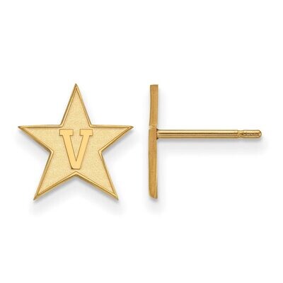 Vanderbilt University Small Post Earring Gold-plated Silver GP004VAU, MPN: GP004VAU, 886774899817