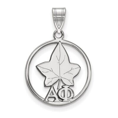 Alpha Phi Small Circle Pendant Sterling Silver SS041APH, MPN: SS041APH, 886774608655
