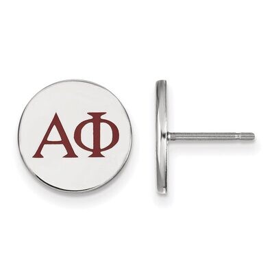 Alpha Phi Enameled Post Earrings Sterling Silver SS032APH, MPN: SS032APH, 886774606316