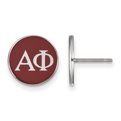 Alpha Phi Enameled Post Earrings Sterling Silver SS031APH, MPN: SS031APH, 886774606057