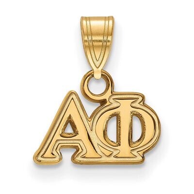 Alpha Phi Small Pendant Gold-plated Silver GP002APH, MPN: GP002APH, 191101098833