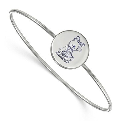 Alpha Xi Delta Enameled Slip-on Bangle Sterling Silver SS048AXD-8, MPN: SS048AXD-8, 191101100321