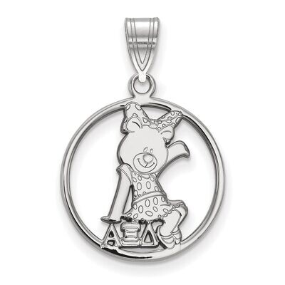 Alpha Xi Delta Small Circle Pendant Sterling Silver SS041AXD, MPN: SS041AXD, 886774608679
