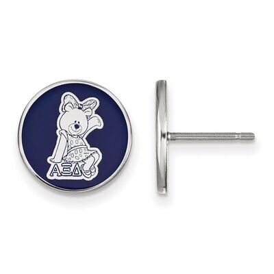Alpha Xi Delta Enameled Post Earrings Sterling Silver SS046AXD, MPN: SS046AXD, 886774609973