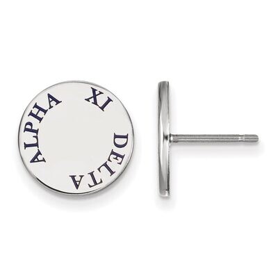Alpha Xi Delta Enameled Post Earrings Sterling Silver SS020AXD, MPN: SS020AXD, 886774603216