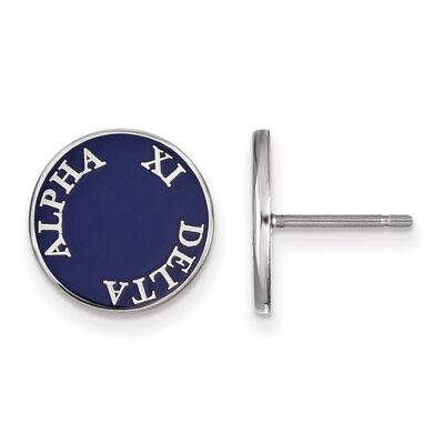 Alpha Xi Delta Enameled Post Earrings Sterling Silver SS019AXD, MPN: SS019AXD, 886774602950