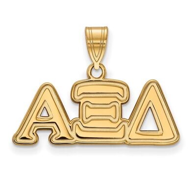 Alpha Xi Delta Medium Pendant Gold-plated Silver GP003AXD, MPN: GP003AXD, 886774894904