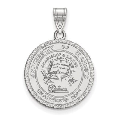 University of Illinois Large Crest Sterling Silver SS065UIL, MPN: SS065UIL, 886774708171