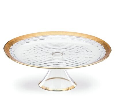 Michael Wainwright Truro Gold Cake Plate With Stand, MPN: 850610, 878686016598ÿ