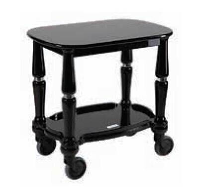 Ercuis Service Black Gueridon Trolley 29.375 Inch Silver Plated F523810-BB, MPN: F523810-BB, 801480…