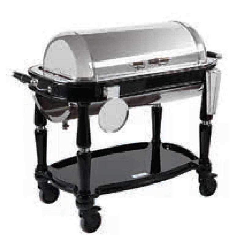 Ercuis Service Black Roast Beef Trolley 40.375 Inch Silver Plated ...
