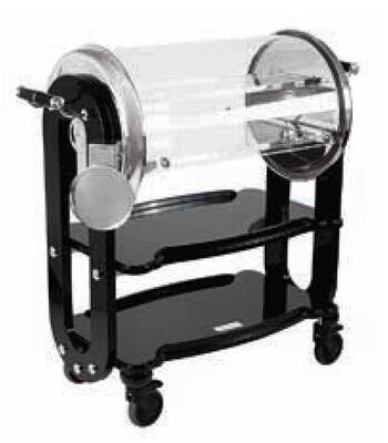 Ercuis Service Black Omicron Pastry And Cake Trolley 44.875 Inch Silver Plated F523870-BB, MPN: F52…