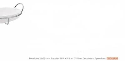Ercuis Plat Gratin Ovale Porcelaine 13.75 x 9.875 Inch Porcelain F542493-AB, MPN: F542493-AB, 80148…