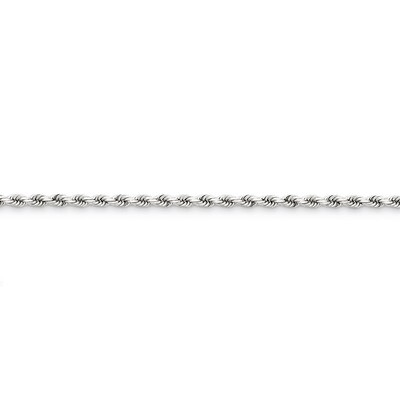 2.9mm Diamond-cut Rope Chain 24 Inch 14k White Gold 021W-24, MPN: 021W-24, 886774395005