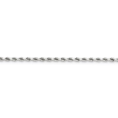 3.1mm Diamond-cut Rope Chain 24 Inch 14k White Gold 023W-24, MPN: 023W-24, 886774395210