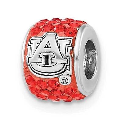 Auburn University Crystal Charm Bead Sterling Silver AU070CHM-SS, MPN: AU070CHM-SS, 634401995278