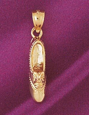 Dazzlers Jewelry Shoe Pendant Necklace Charm Bracelet in Yellow, White or Rose Gold 6116, MPN: DZ-6…