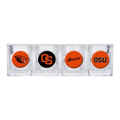 Oregon State 4-piece Shot Glass Set GC3595, MPN: GC3595, 89006495218