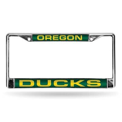 Collegiate U of Oregon Green Laser Chrome Car License Plate Frame GC7000, MPN: GC7000, 94746404192