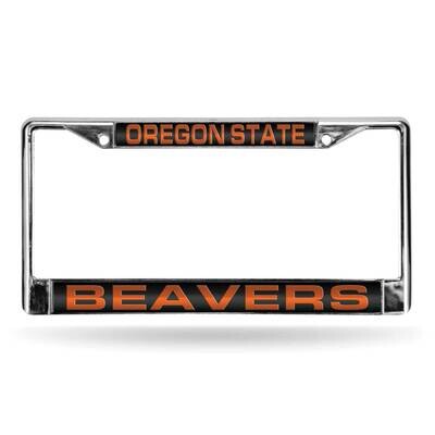 Collegiate Oregon State Laser Chrome Car License Plate Frame Black Insert GC6979, MPN: GC6979, 9474…