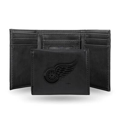 NHL Detroit Red Wings Black Faux Leather Trifold Wallet GC7828, MPN: GC7828, 767345901293