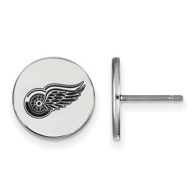 Detroit Red Wings Small Enamel Disc Earring Sterling Silver SS039RWI, MPN: SS039RWI, 886774764832