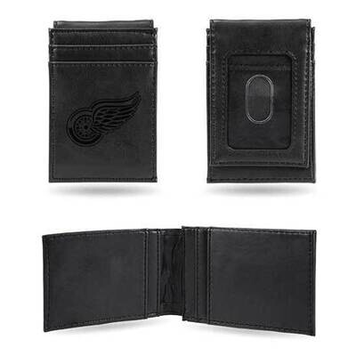 NHL Detroit Red Wings Black Faux Leather Front Pocket Wallet GC7582, MPN: GC7582, 767345896537