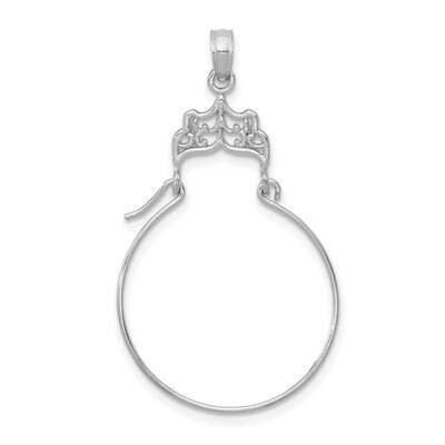 Filigree Charm Holder 14k White Gold M795W, MPN: M795W, 883957956220