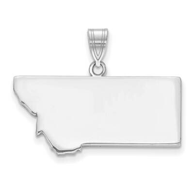 Mt State Pendant Bail Only 14k White Gold XNA707W-MT, MPN: XNA707W-MT, 886774753584