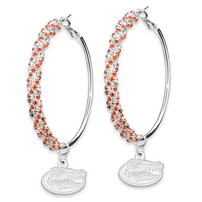 University of Florida Amped Logo Crystal Earrings UFL077ER-CR