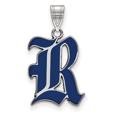 Rice University Large Enamel Pendant Sterling Silver SS008WMR, MPN: SS008WMR, 886774696850