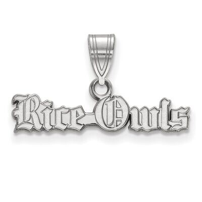 Rice University Medium Crest Pendant Sterling Silver SS007WMR, MPN: SS007WMR, 886774696805
