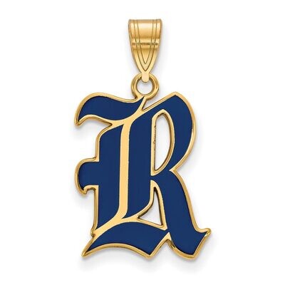 Rice University Large Enamel Pendant Gold-plated Silver GP008WMR, MPN: GP008WMR, 886774908649