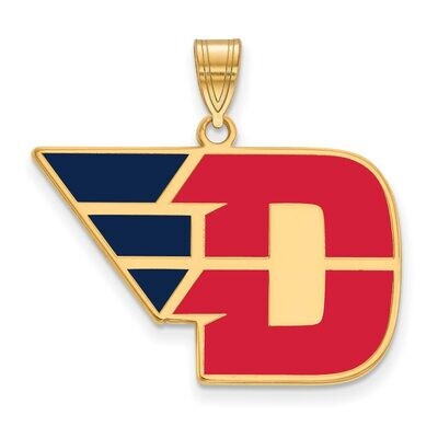 University of Dayton Large Enamel Pendant Gold-plated Silver GP014UD, MPN: GP014UD, 886774917733