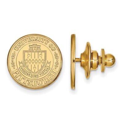 University of Pittsburgh Lapel Pin Gold-plated Silver GP047UPI, MPN: GP047UPI, 886774946191