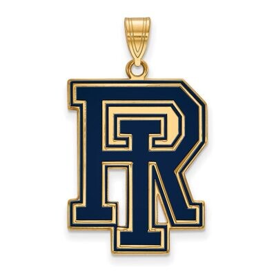 University of Rhode Island x-Large Enamel Pendant Gold-plated Silver GP005URI, MPN: GP005URI, 88677…