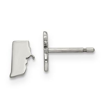 Rhode Island State Small Earrings Sterling Silver Engravable XNE50SS-RI, MPN: XNE50SS-RI, 886774567…