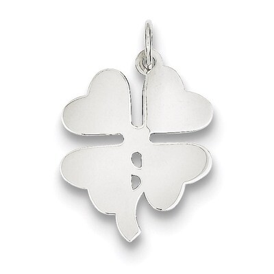 4-leaf Clover Disc Sterling Silver QC231, MPN: QC231, 883957532387