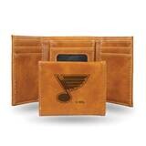 NHL St. Louis Blues Brown Faux Leather Trifold Wallet GC7857, MPN: GC7857, 767345901446