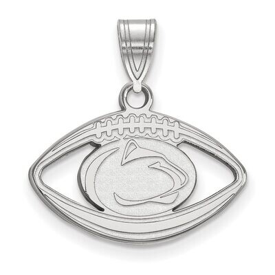 Penn State University Pendant in Football Sterling Silver SS022PSU, MPN: SS022PSU, 886774695143