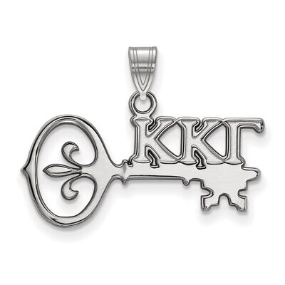 Kappa Kappa Gamma Small Pendant Sterling Silver SS035KKG, MPN: SS035KKG, 886774607207