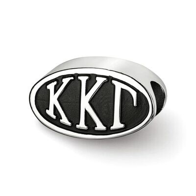12.25Mm Kappa Kappa Gamma Oval Letters Bead Sterling Silver KKG002BD-SS, MPN: KKG002BD-SS, 63440197…