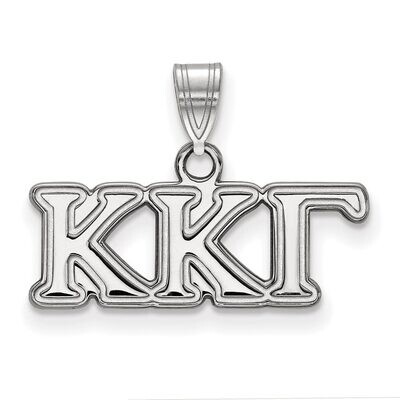 Kappa Kappa Gamma Small Pendant Sterling Silver SS002KKG, MPN: SS002KKG, 886774598628