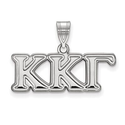Kappa Kappa Gamma Medium Pendant Sterling Silver SS003KKG, MPN: SS003KKG, 886774598888
